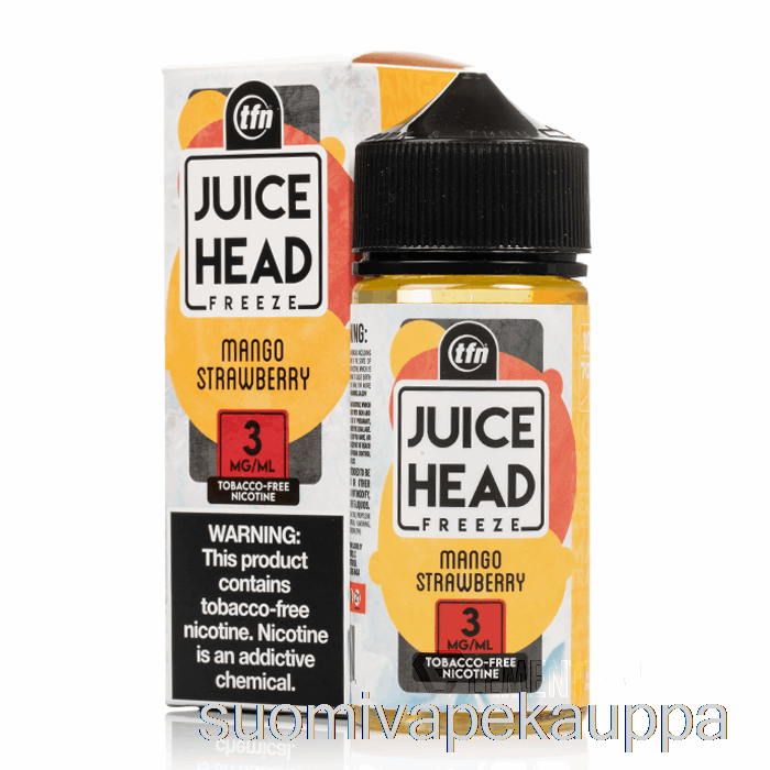 Vape Netistä Freeze Mango Mansikka - Mehupää - 100ml 3mg